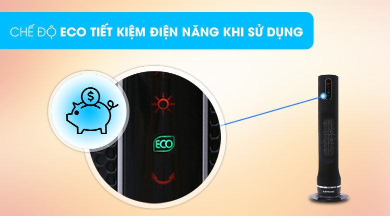 Quạt sưởi gốm Sunhouse SHD7073-KG 2500 W