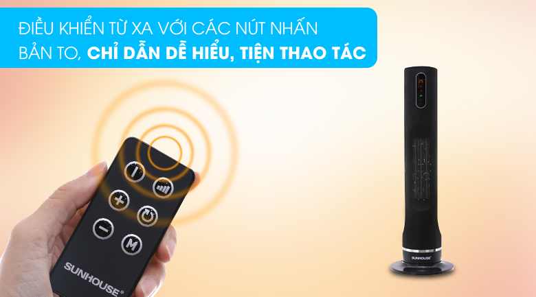 Quạt sưởi gốm Sunhouse SHD7073-KG 2500 W