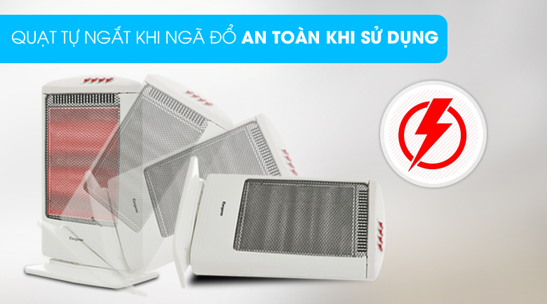 Quạt sưởi halogen Kangaroo KG1012C-KG 1200 W
