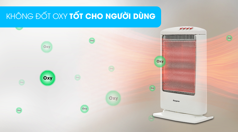 Quạt sưởi halogen Kangaroo KG1012C-KG 1200 W