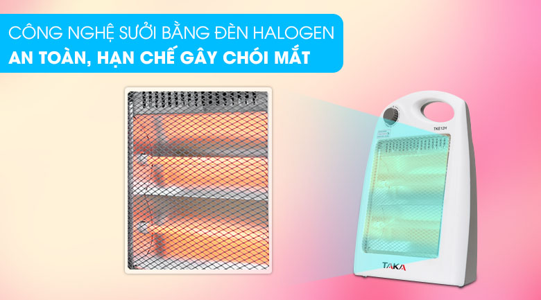 Quạt sưởi halogen Taka TKE12H 800 W