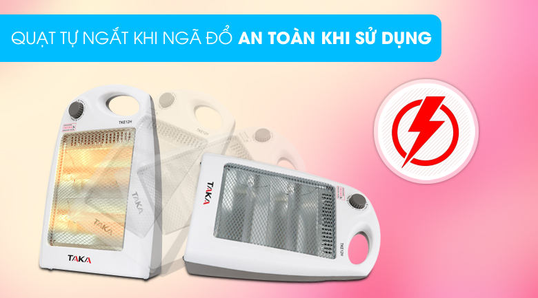 Quạt sưởi halogen Taka TKE12H 800 W
