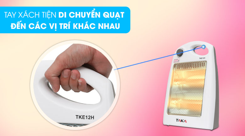 Quạt sưởi halogen Taka TKE12H 800 W