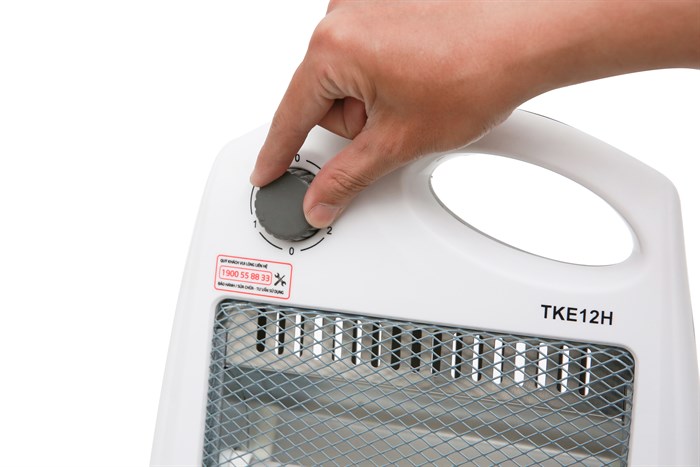 Quạt sưởi halogen Taka TKE12H 800 W Màu Trắng