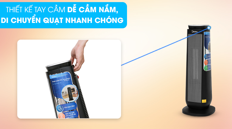 Quạt sưởi nhiệt Midea MH-P20-AR