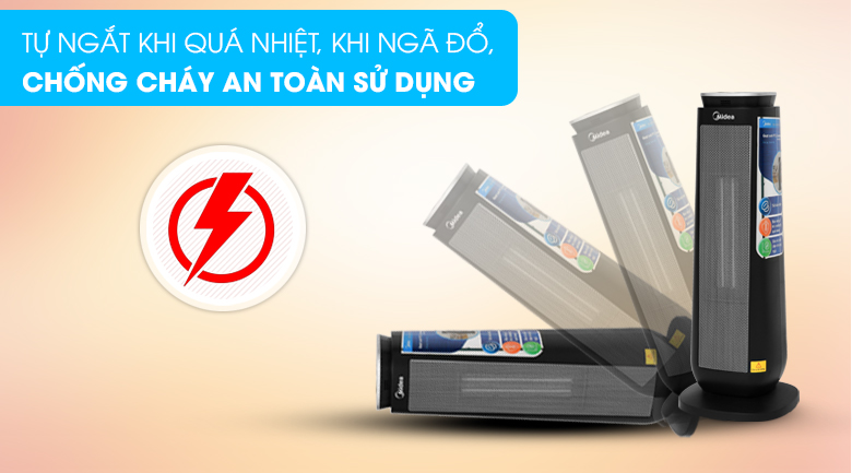 Quạt sưởi nhiệt Midea MH-P20-AR