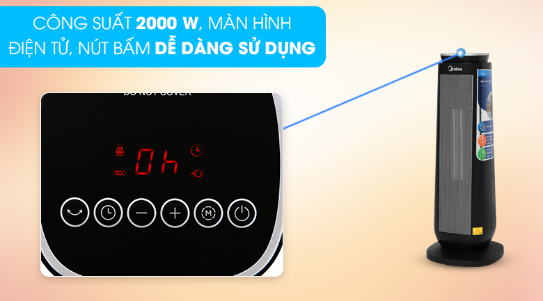 Quạt sưởi nhiệt Midea MH-P20-AR