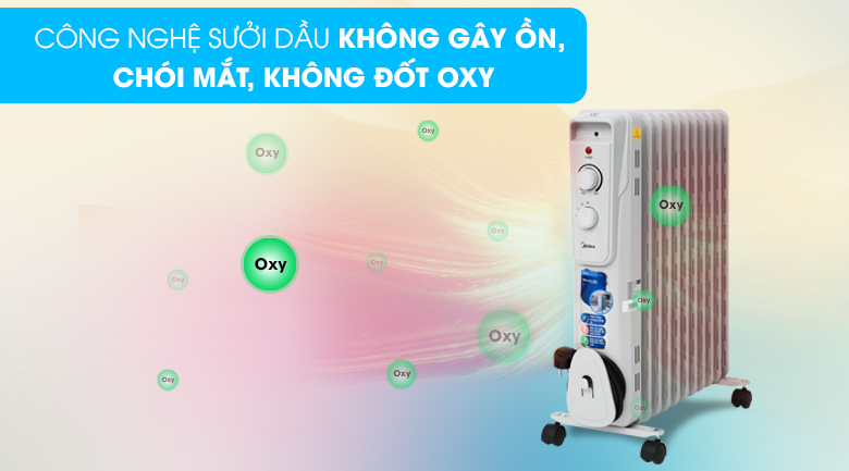 Quạt sưởi dầu Midea MH-O23-11A