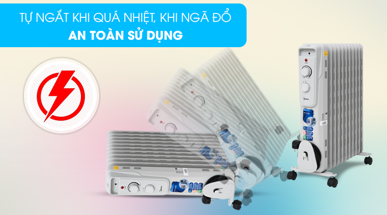 Quạt sưởi dầu Midea MH-O23-11A