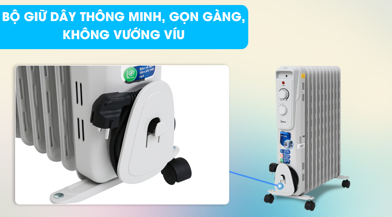 Quạt sưởi dầu Midea MH-O23-11A