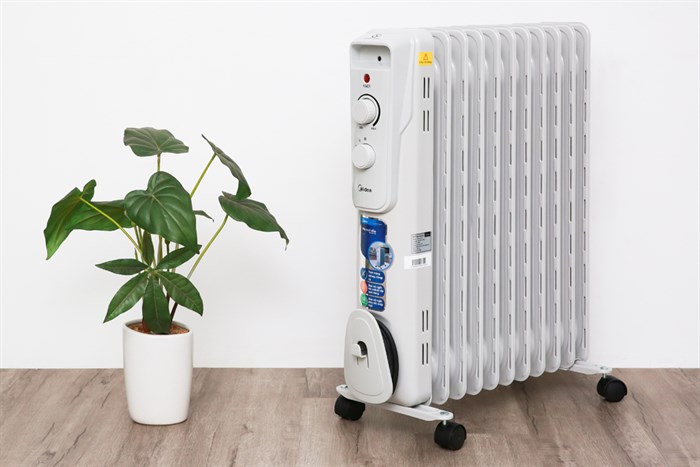 Quạt sưởi dầu Midea MH-O23-11A Màu Xám