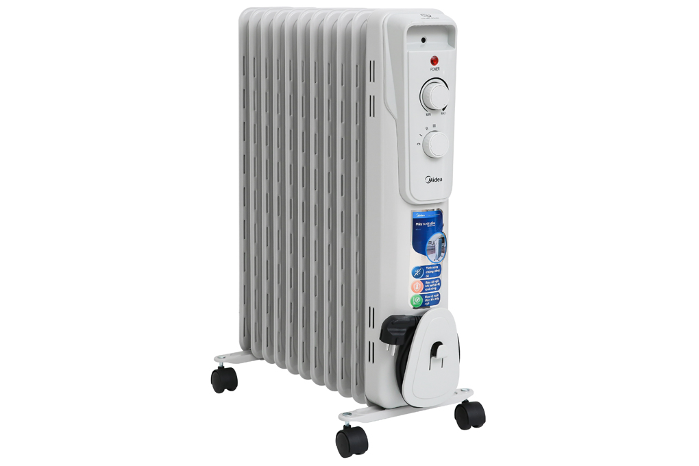 Quạt sưởi dầu Midea MH-O23-11A Màu Xám