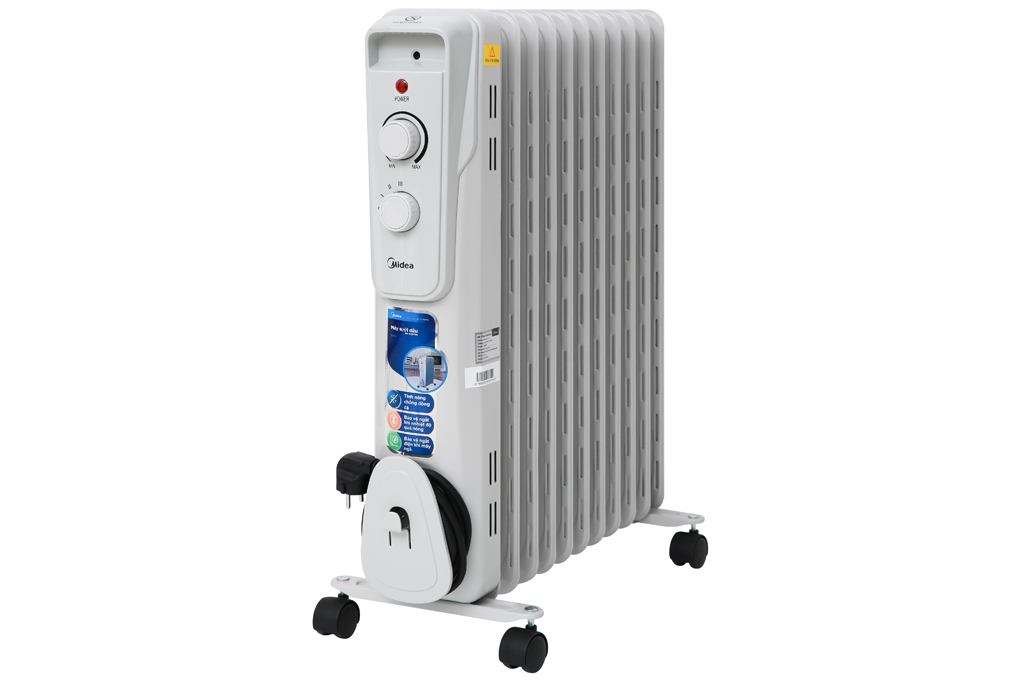 Quạt sưởi dầu Midea MH-O23-11A Màu Xám