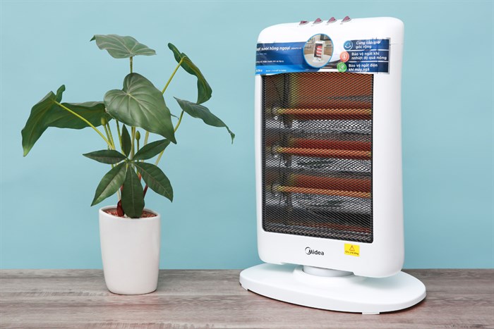 Quạt sưởi nhiệt Midea MH-F12-A Màu Trắng