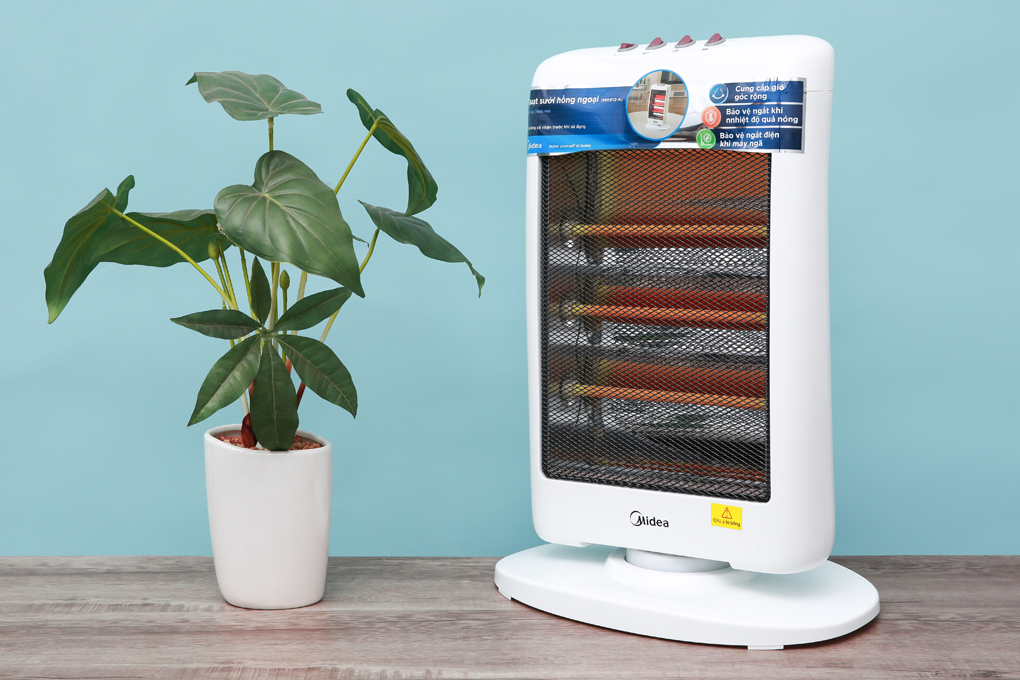 Quạt sưởi nhiệt Midea MH-F12-A Màu Trắng