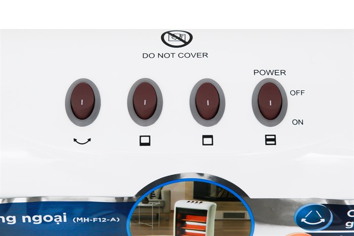 Quạt sưởi nhiệt Midea MH-F12-A Màu Trắng