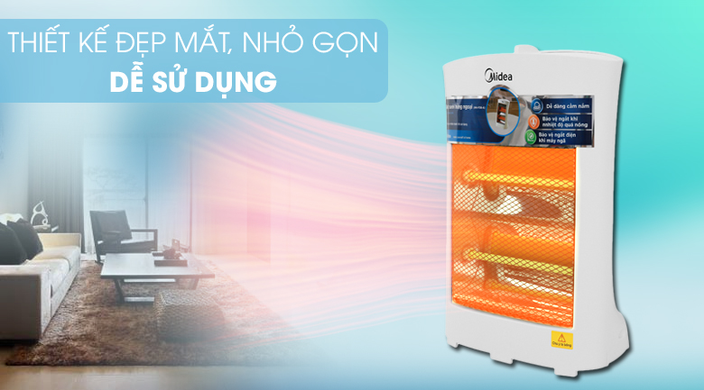 Quạt sưởi nhiệt Midea MH-F08-A - KG - Chính hãng