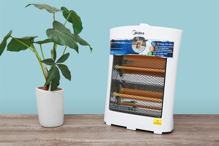 Quạt sưởi nhiệt Midea MH-F08-A Màu Trắng
