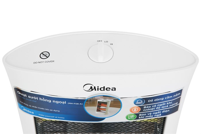Quạt sưởi nhiệt Midea MH-F08-A Màu Trắng