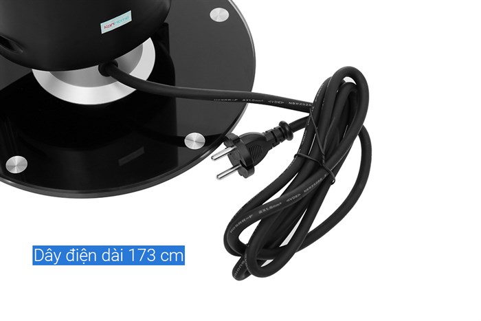Máy sưởi gốm Korihome EHK-356 Màu Đen
