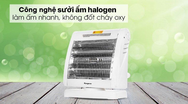 Quạt sưởi halogen Kangaroo KG1018C
