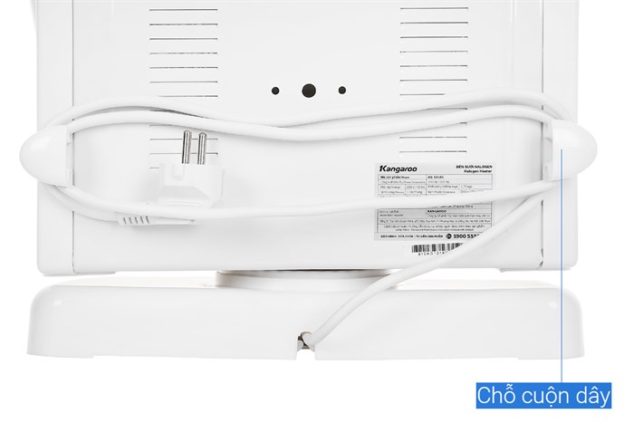 Quạt sưởi halogen Kangaroo KG1018C Màu Trắng