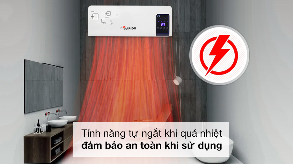 Máy sưởi gốm Rapido RCH2000-D