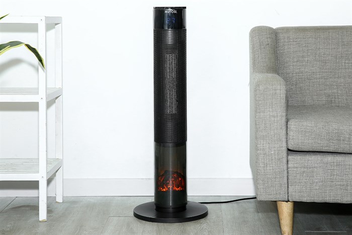 Quạt sưởi gốm ceramic Mutosi MCH-2000L Màu Đen