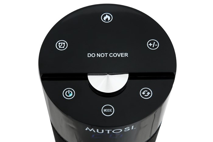 Quạt sưởi gốm ceramic Mutosi MCH-2000L Màu Đen