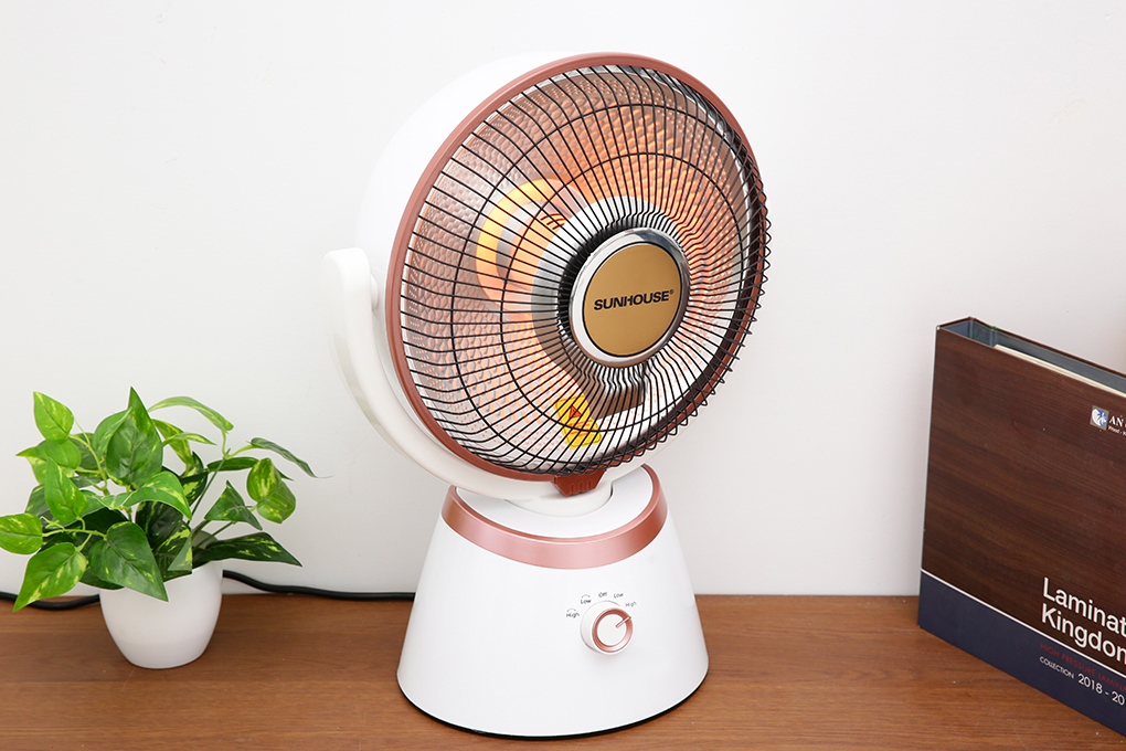 Quạt sưởi carbon Sunhouse SHD7008 Trắng Màu Trắng