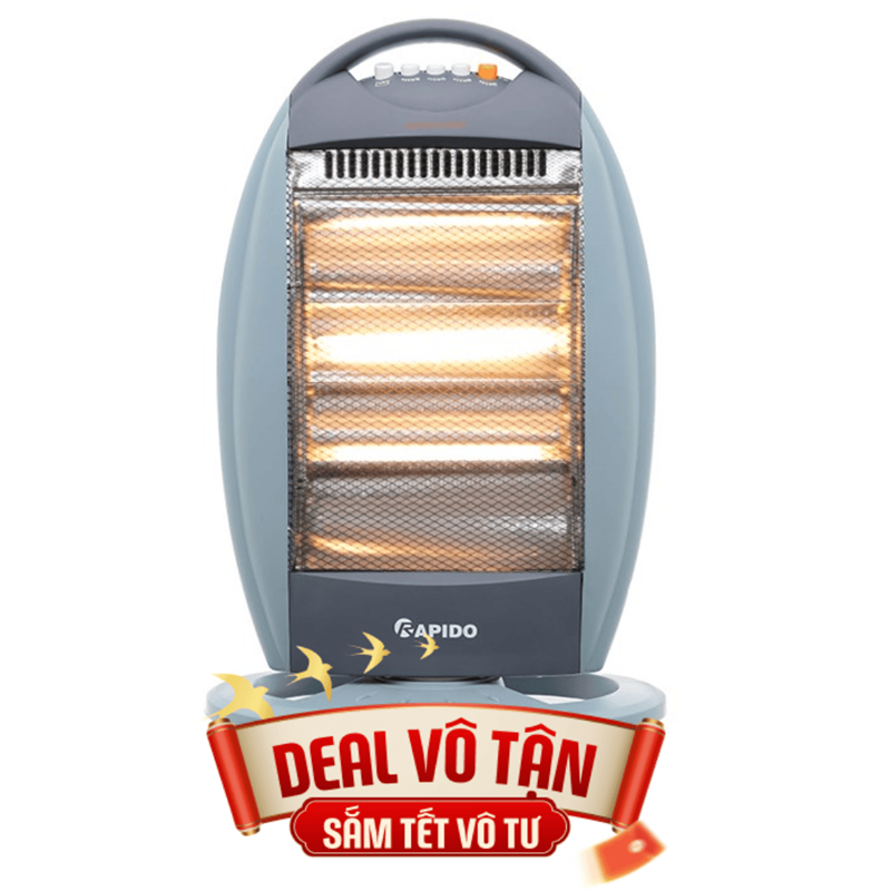 Máy sưởi đèn halogen Rapido RHH-1600M