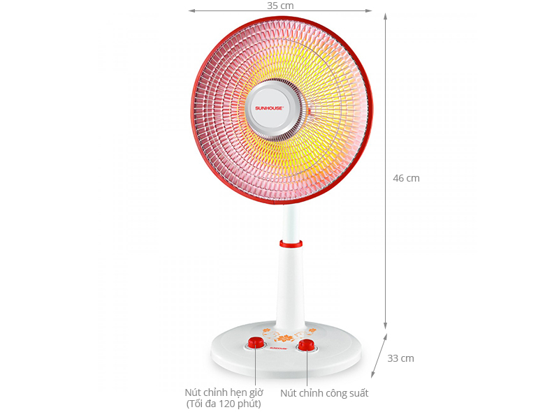 Quạt sưởi Sunhouse SHD7005