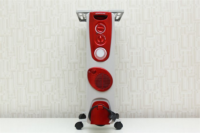 Quạt sưởi dầu Sunhouse SHD7081 Màu Trắng - Đỏ