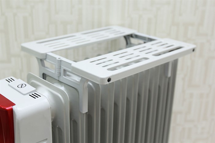 Quạt sưởi dầu Sunhouse SHD7081 Màu Trắng - Đỏ