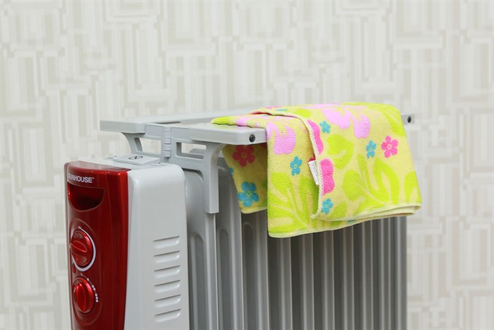 Quạt sưởi dầu Sunhouse SHD7081 Màu Trắng - Đỏ