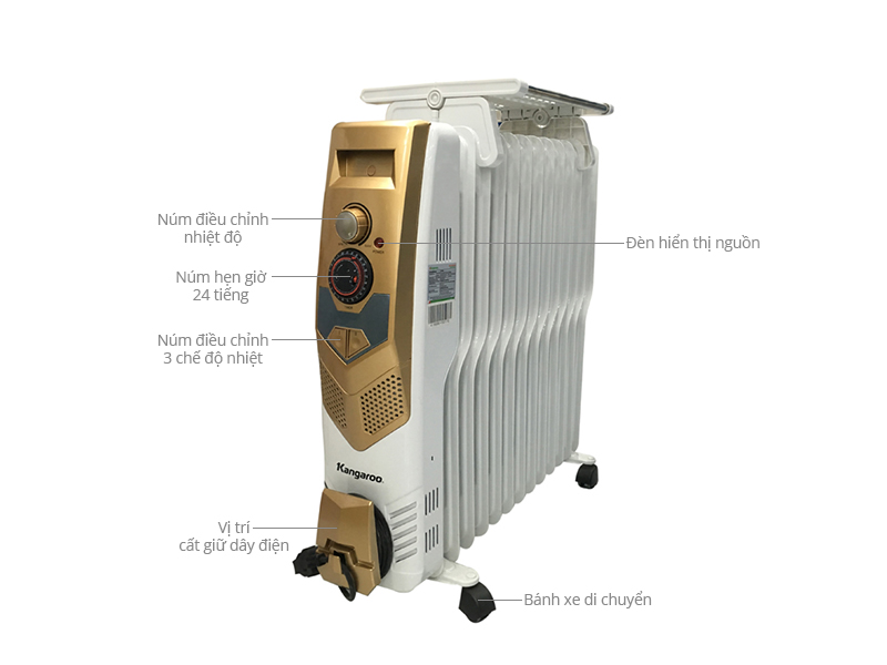 Quạt sưởi dầu Kangaroo KG960