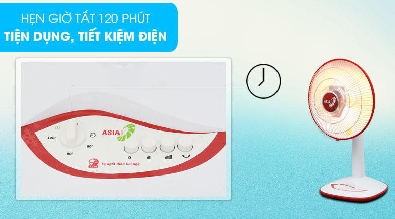 Quạt sưởi hồng ngoại Asia HF1401 800 W