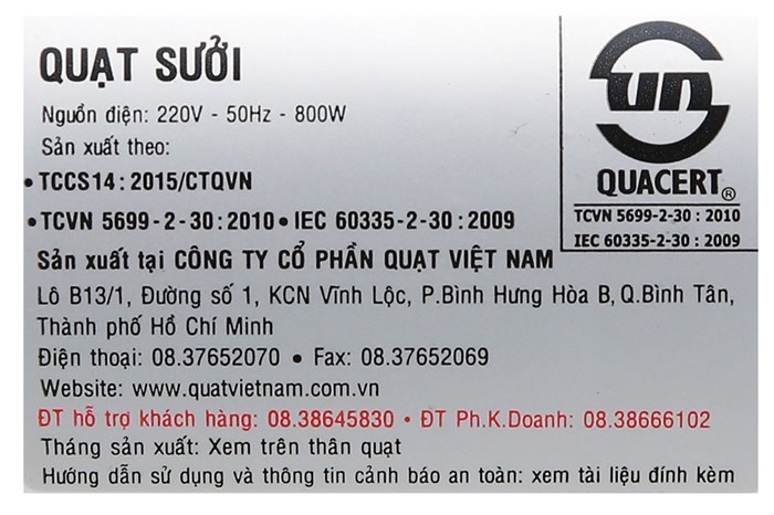 Quạt sưởi hồng ngoại Asia HF1401 800 W Màu Trắng