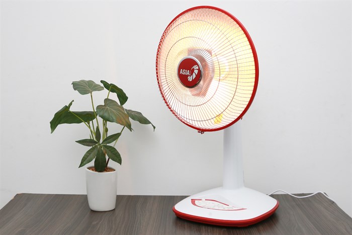Quạt sưởi hồng ngoại Asia HF1401 800 W Màu Trắng