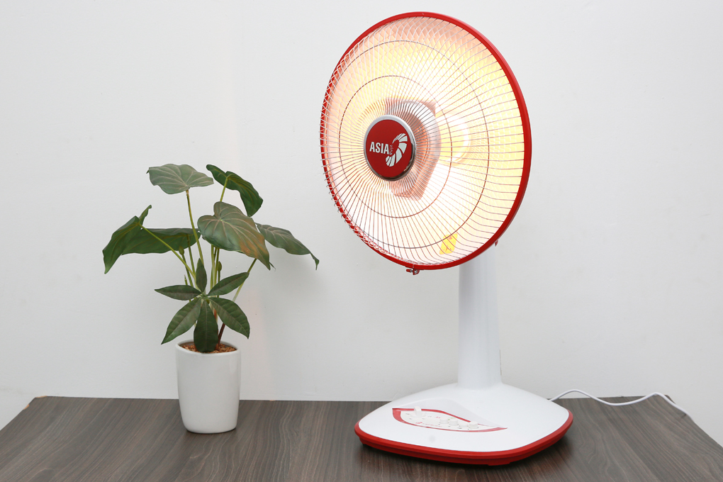Quạt sưởi hồng ngoại Asia HF1401 800 W Màu Trắng