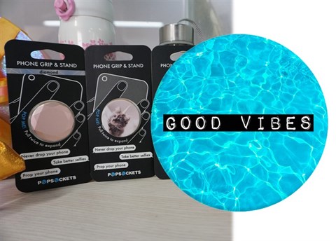 Giá đỡ điện thoại Popsockets Good Vibes Bk Bk