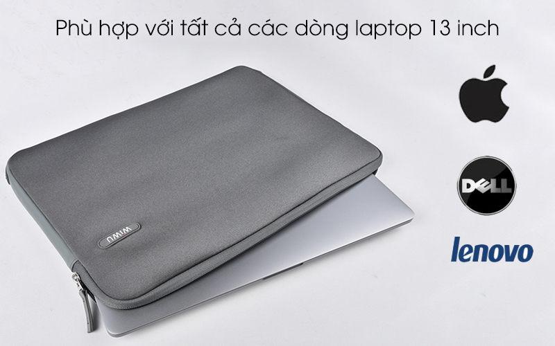 Túi chống sốc Laptop 13 WIWU bo góc dành cho laptop 13 inch