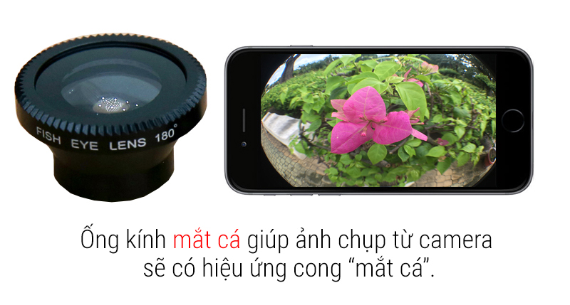 Ống kính cho điện thoại Nam châm 3 trong 1 Đen