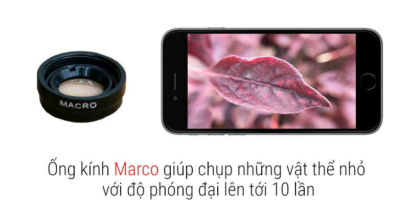 Ống kính cho điện thoại Nam châm 3 trong 1 Đen