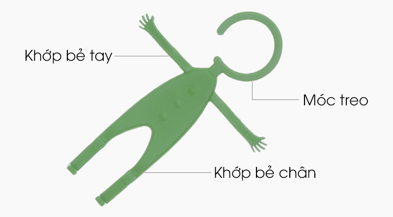 Móc treo điện thoại Cosano Hình Búp Bê - Có thể bẻ các khớp Móc treo điện thoại Cosano Hình Búp Bê - Có thể bẻ các khớp