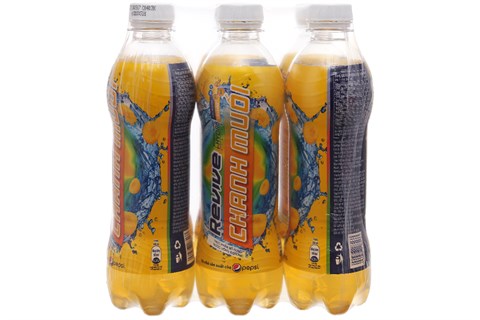 Nước ngọt có ga vị chanh muối Revive chai 390ml (lốc 6 chai)