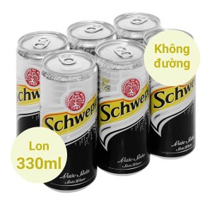 6 lon soda Schweppes 330ml