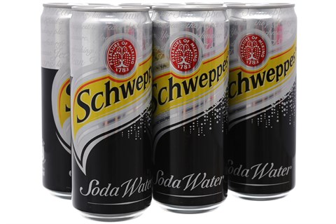 Nước Soda Schweppes lon 330ml (6 lon)