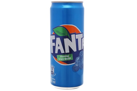 Nước ngọt Fanta hương việt quất lon 330ml
