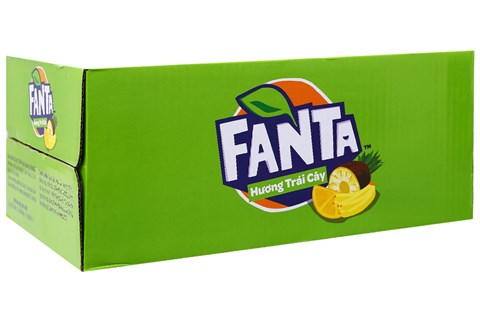 Nước ngọt Fanta trái cây lon 330ml (thùng 24 lon)